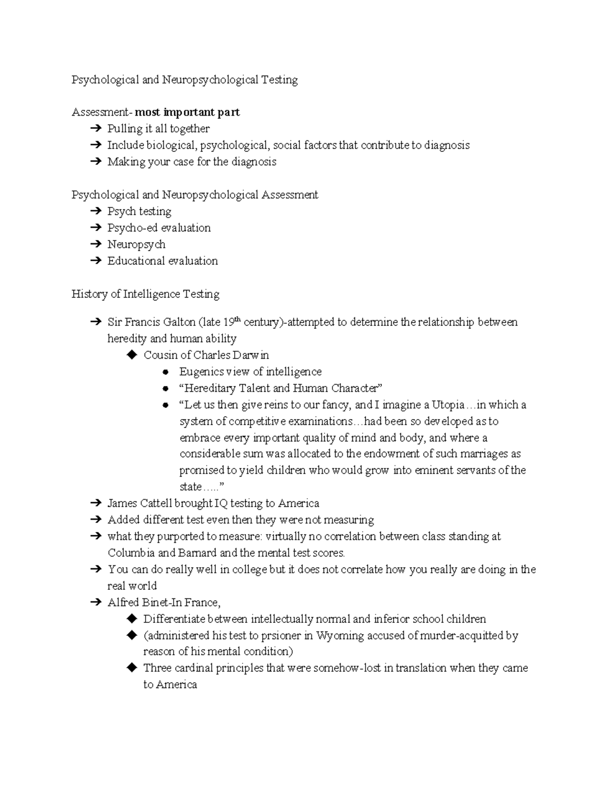 Psychological And Neuropsychological Testing - Psychological And ...