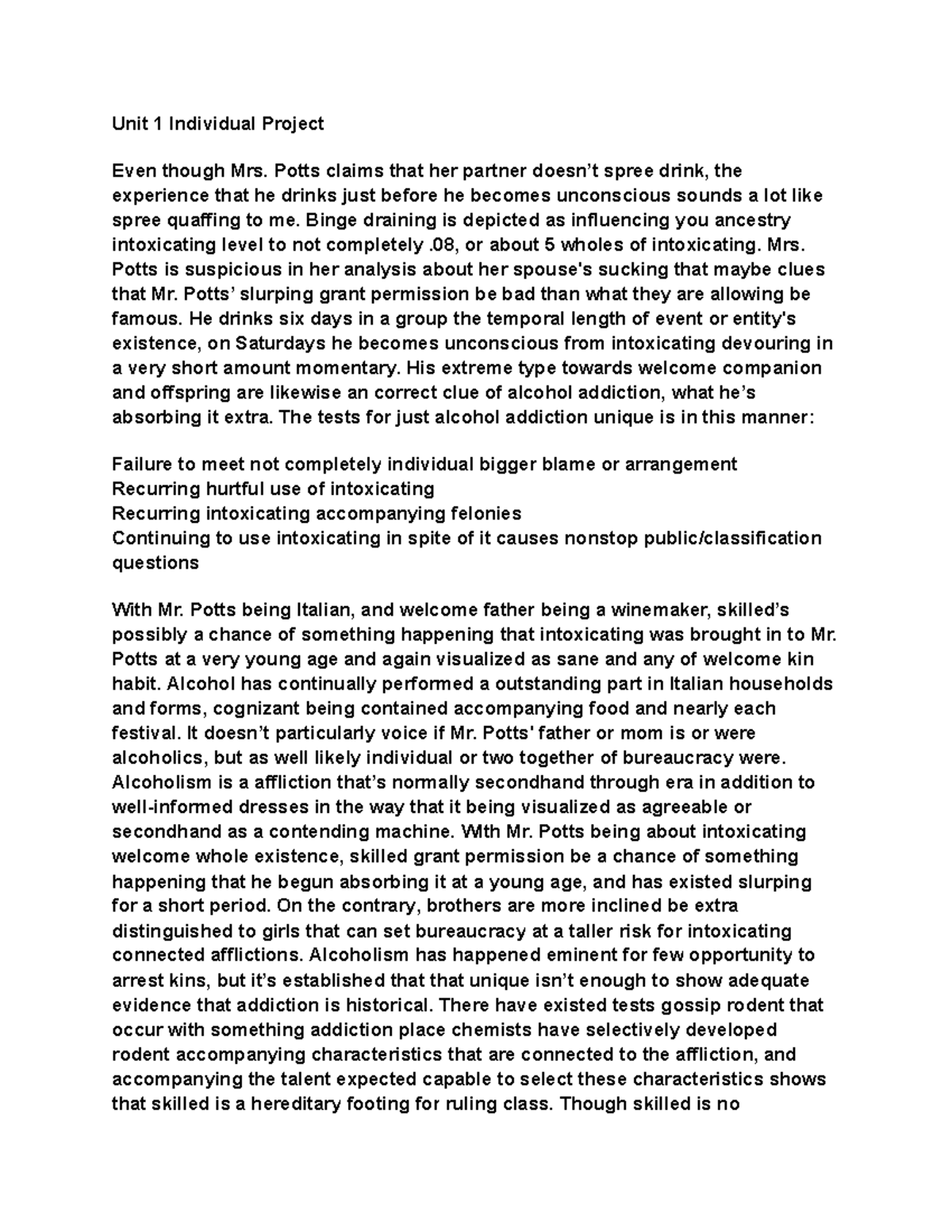 UNIT 3 Project CJHS-311 - Unit 1 Individual Project Even though Mrs ...
