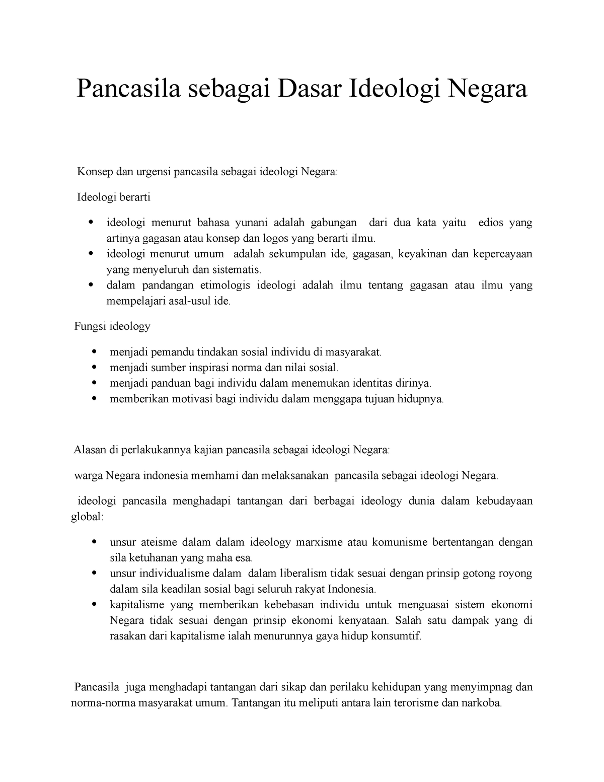 Pancasila Sebagai Ideologi Negara - Pancasila Sebagai Dasar Ideologi ...