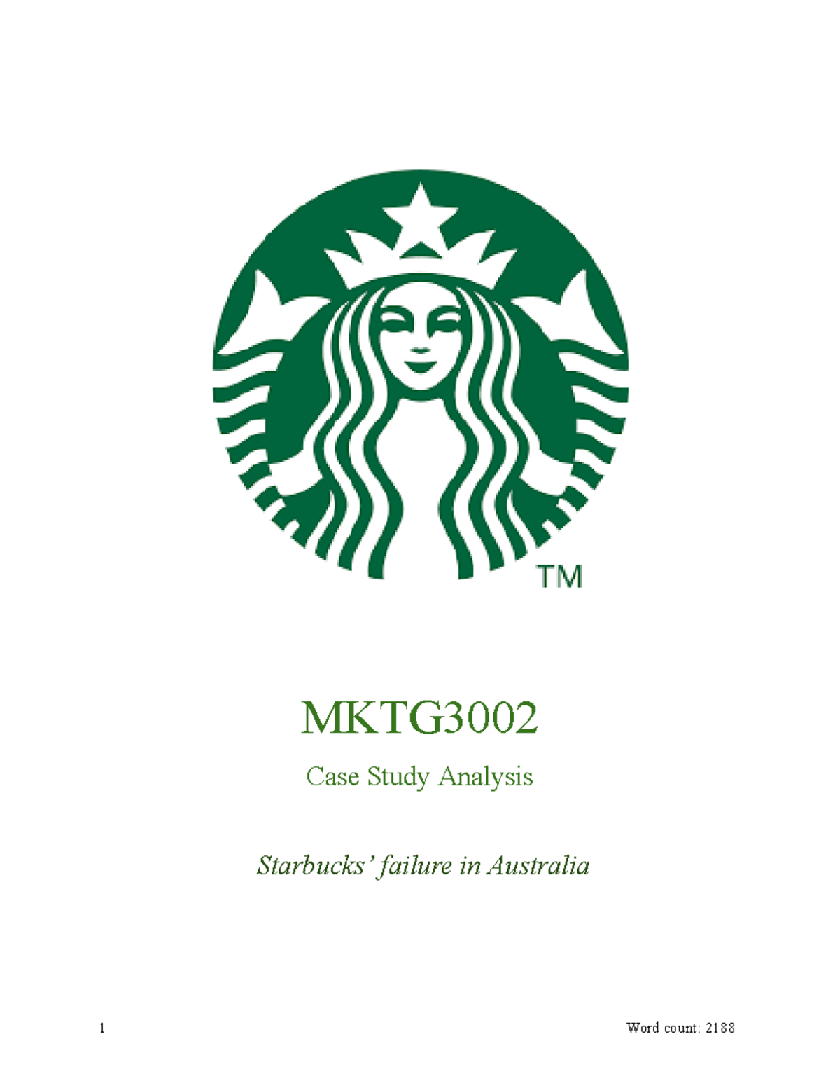 starbucks failure in australia case study pdf