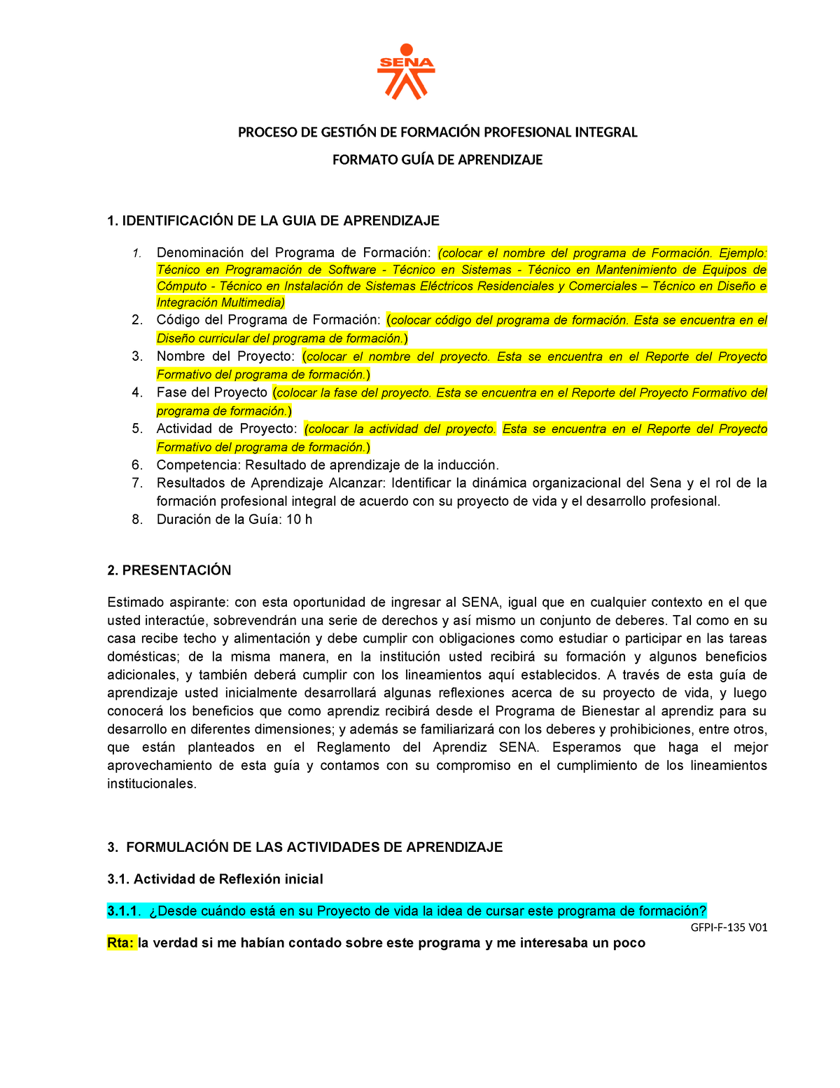 GFPI-F-135 Guia De Aprendizaje Inducción (1) Carlos Florez 10-03 - GFPI ...