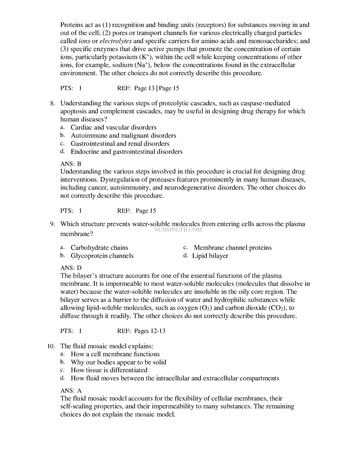 Testbank- Pathophysiology 9TH Edition Mccance -100 verified -2023-2024 ...