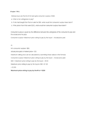 Practice Multiple Choice Chapter 1 Ten P - Chapter 14Ten Principles of ...