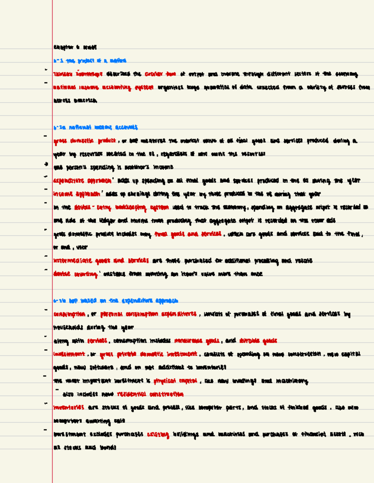 Economics 101 Chapter 6 Notes Chapter 6 Notes 6 1 The Product