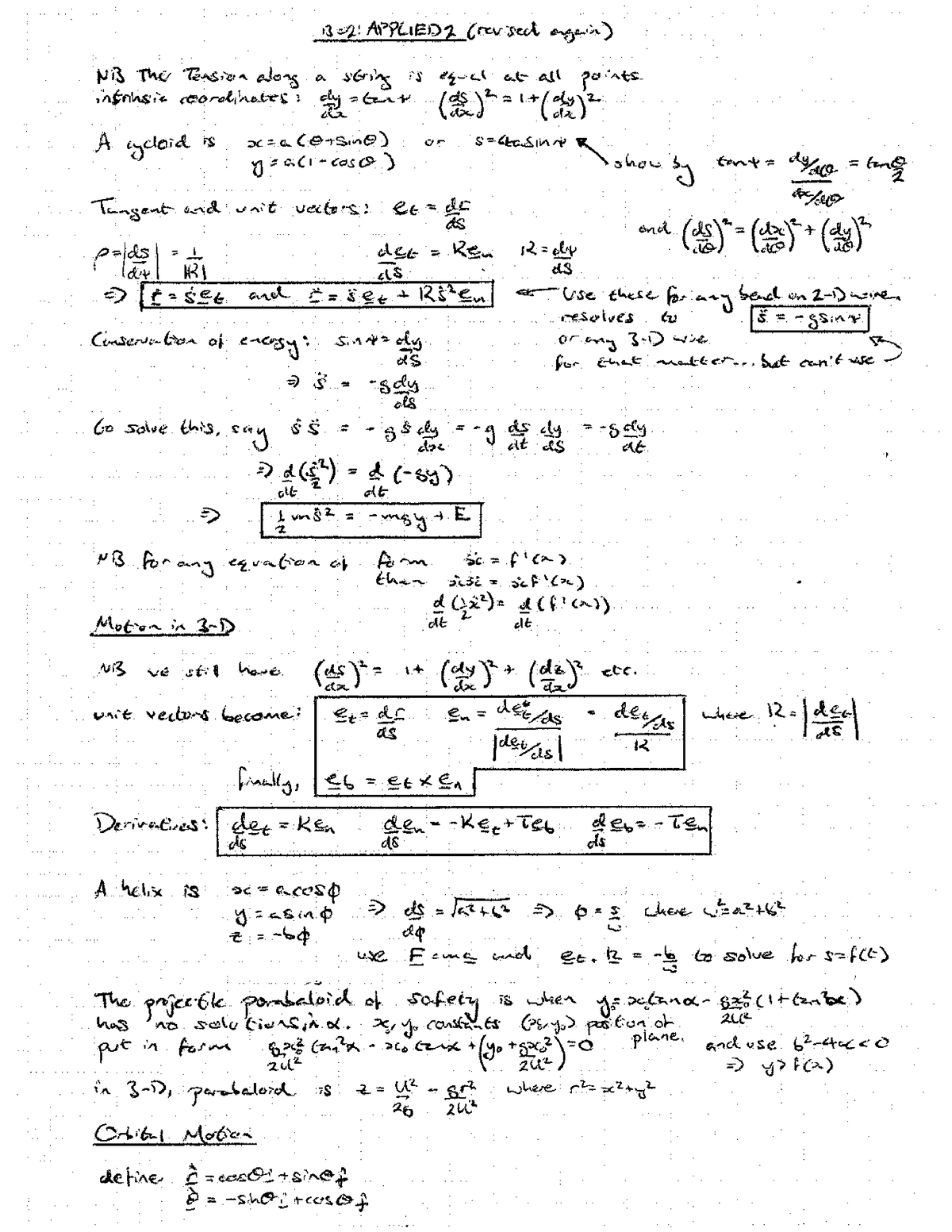 Newtonian mechanics - MATH 0009 - Studocu