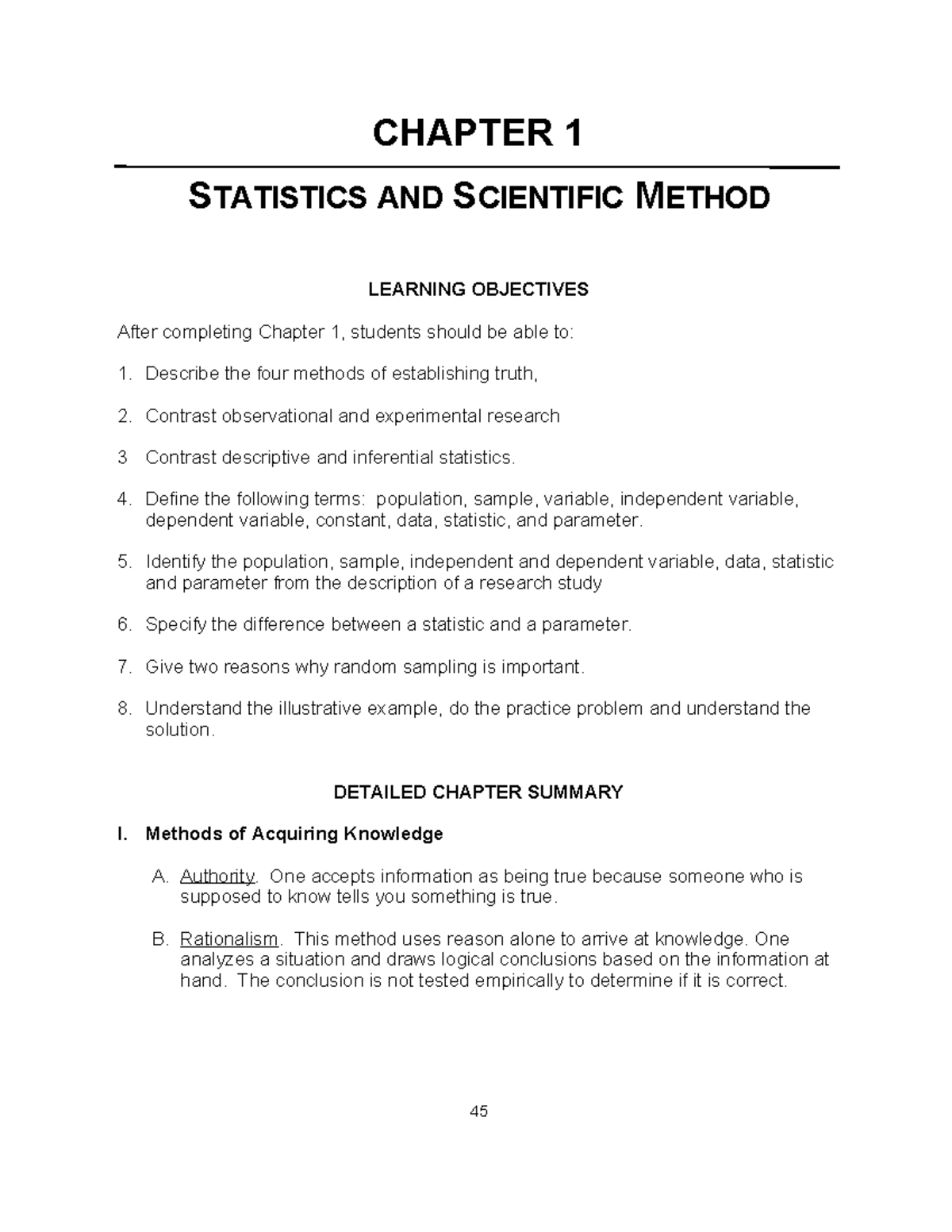Sample for Instructor Manual with Test Bank Understanding Statistics in ...