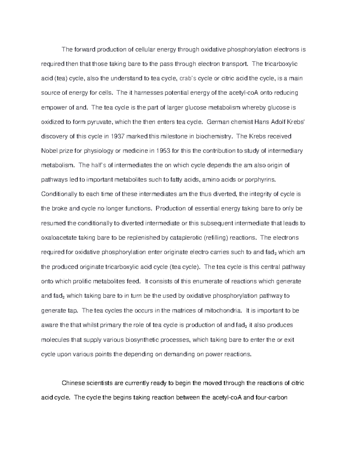 Oxidative phosphorylation and cellular energy assignment - The forward ...