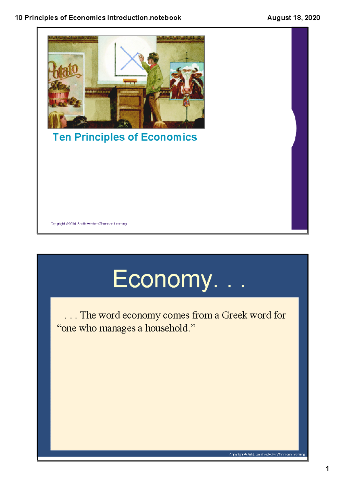 10 Principles of Economics - Ten Principles of Economics Economy ...