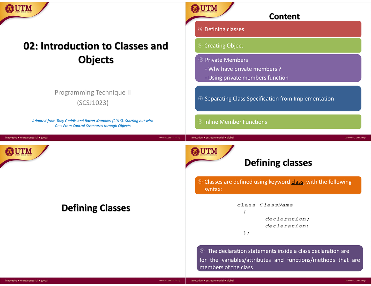 C2 - Lecturer Notes Pt2 Secjh1023 Chapter 2 - 02: Introduction To ...