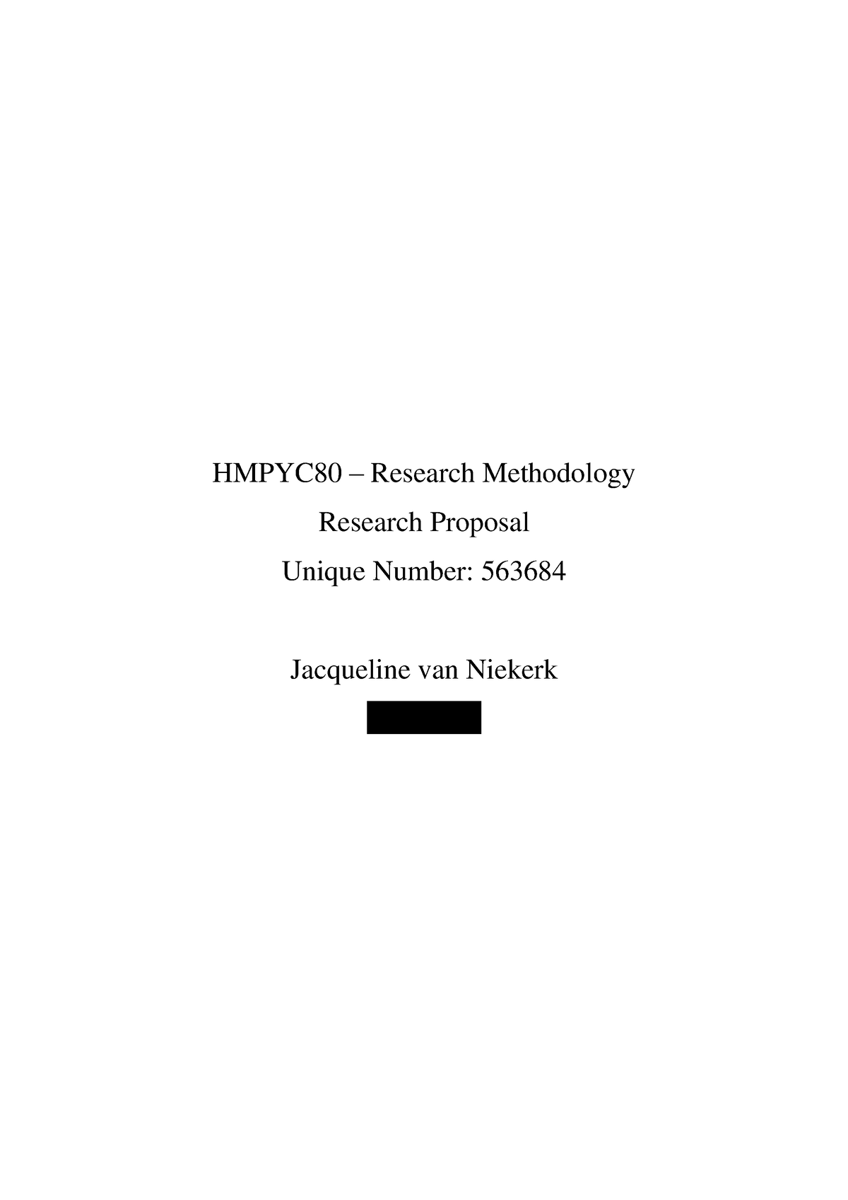 research proposal hmpyc80