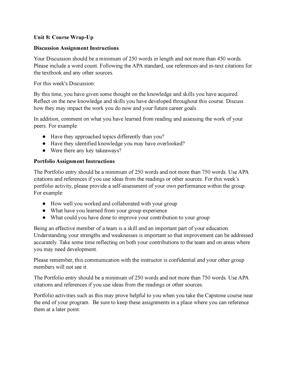 assignment 8r working with data and events instructions