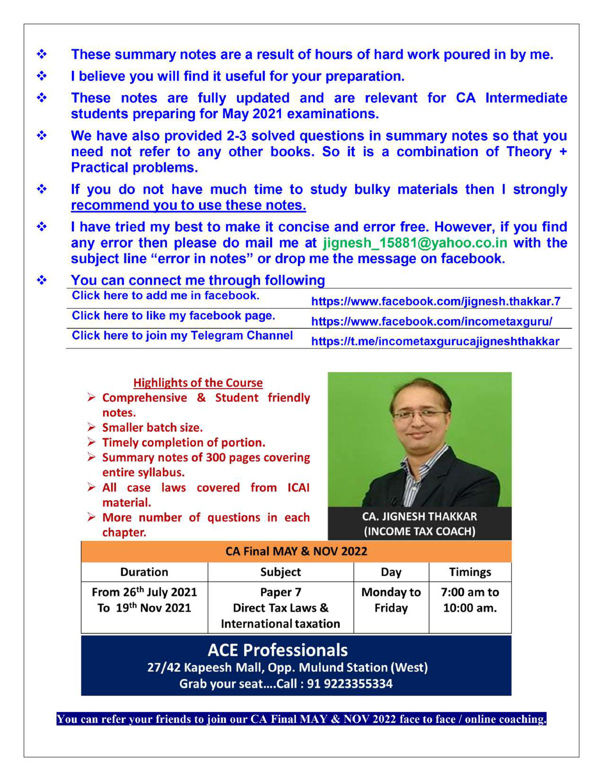 Chapter 7 from Capital Gains CA Intermediate Studocu