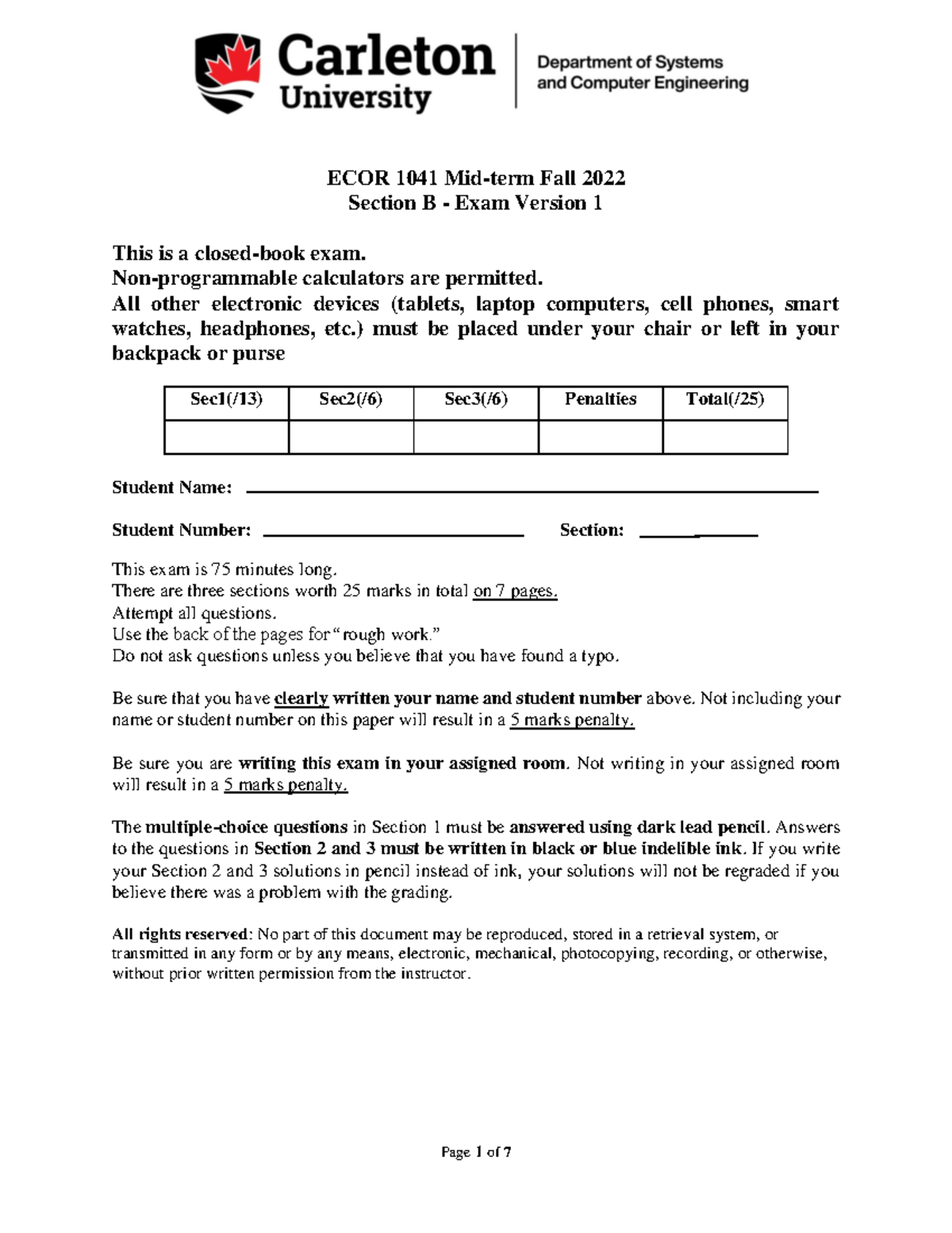 ECOR1041 B Midterm 1 - Summary Data Management - ECOR 1041 Mid-term ...