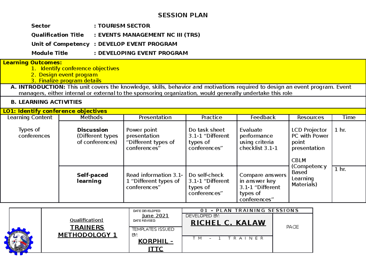 session-plan-pts-iveta-forms-for-tesda-session-plan-sector
