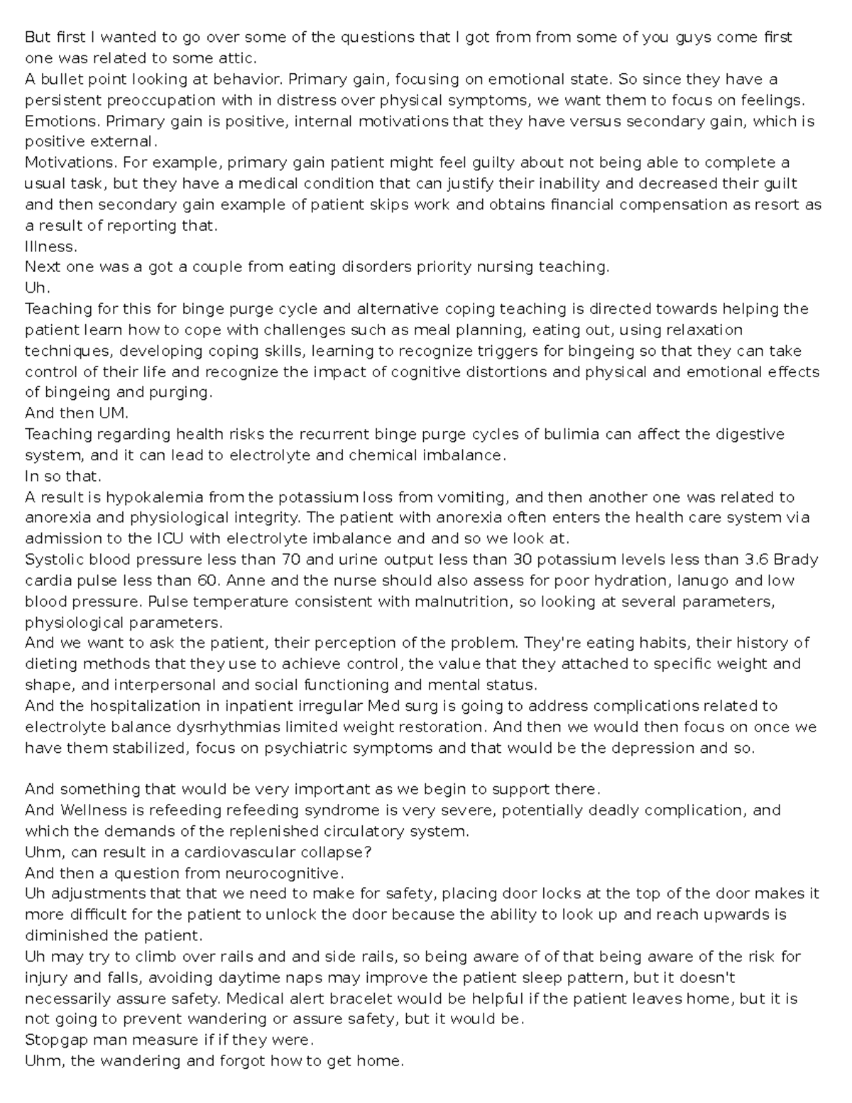 OOH for Exam Three - TIPS! - But first I wanted to go over some of the ...