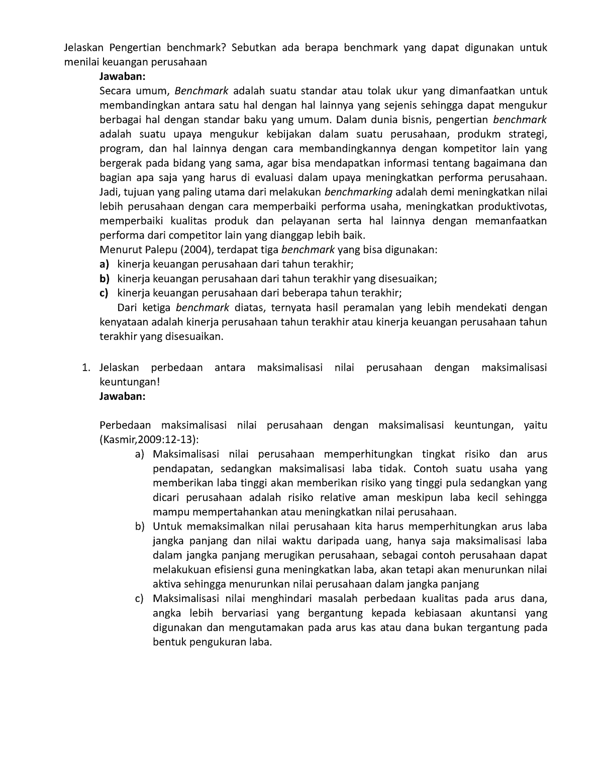 BJT3 ADBI4532 Analisis Laporan Keuangan - Jelaskan Pengertian Benchmark ...