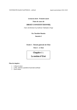 La France En Tant Qu'Etat Unitaire. - Dissertation Juridique-Droit ...