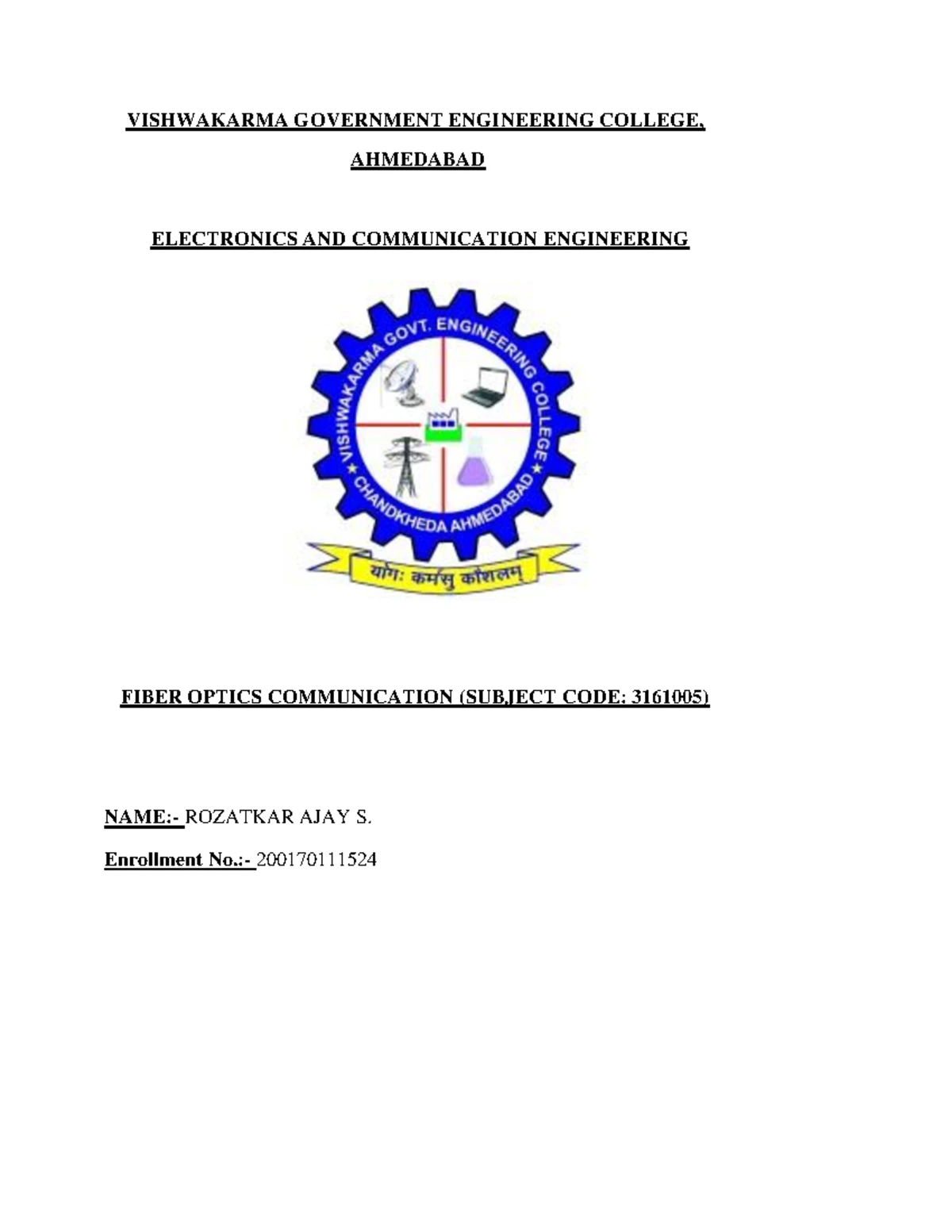 3151108 - summer 2024 - Integrated Personality Development course - 1 ...