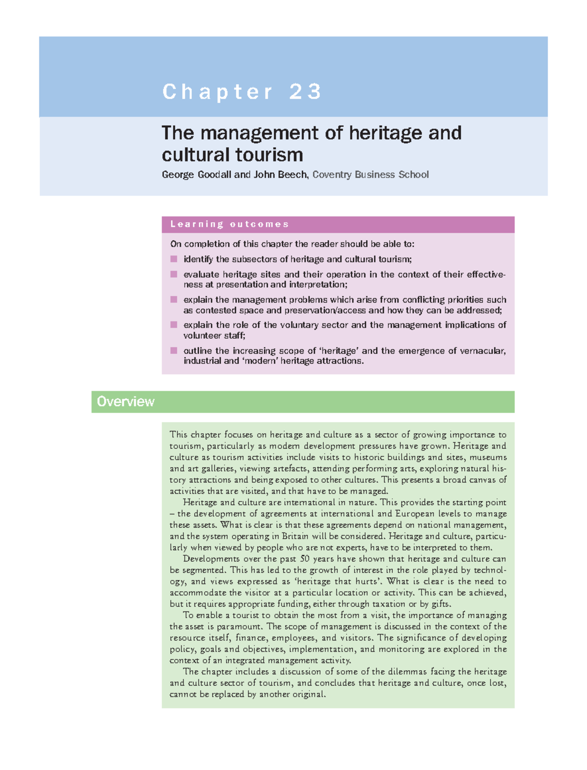 Tourism-management-172 - The management of heritage and cultural ...