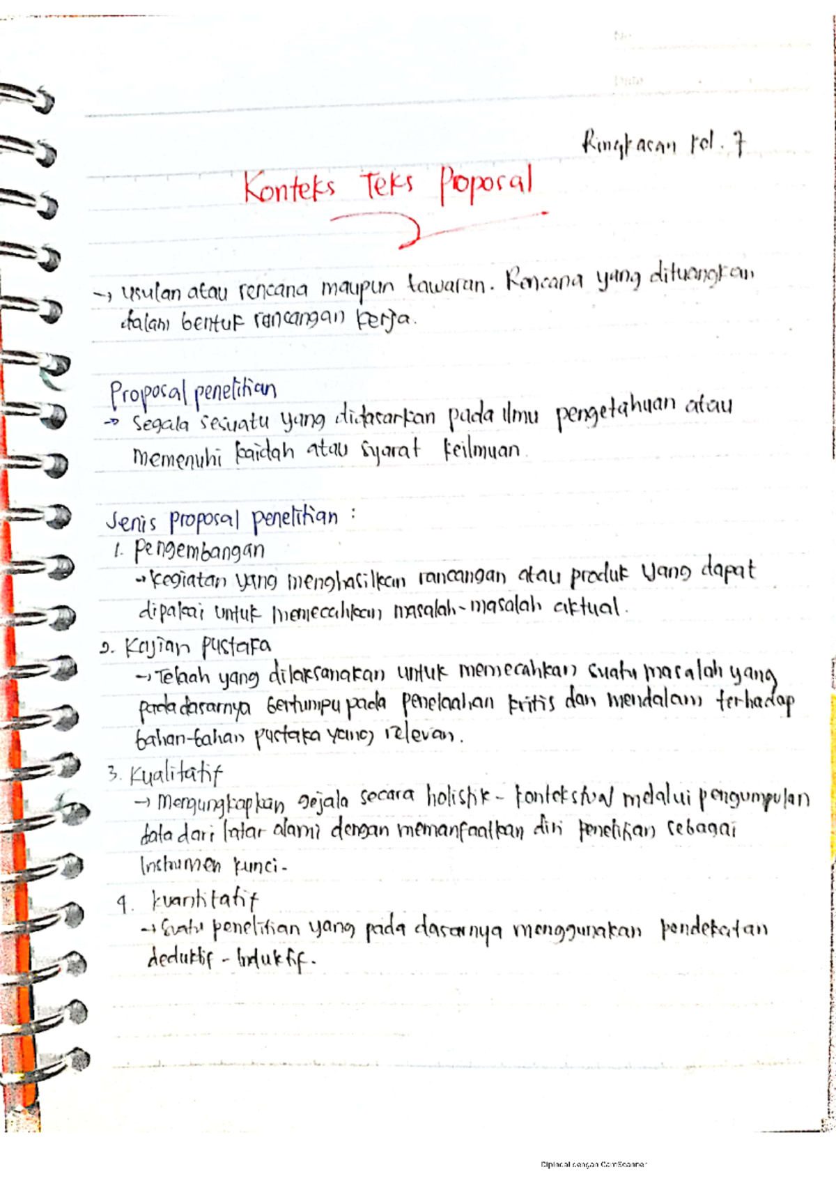 Konteks Teks Proposal Bahasa Indonesia Studocu