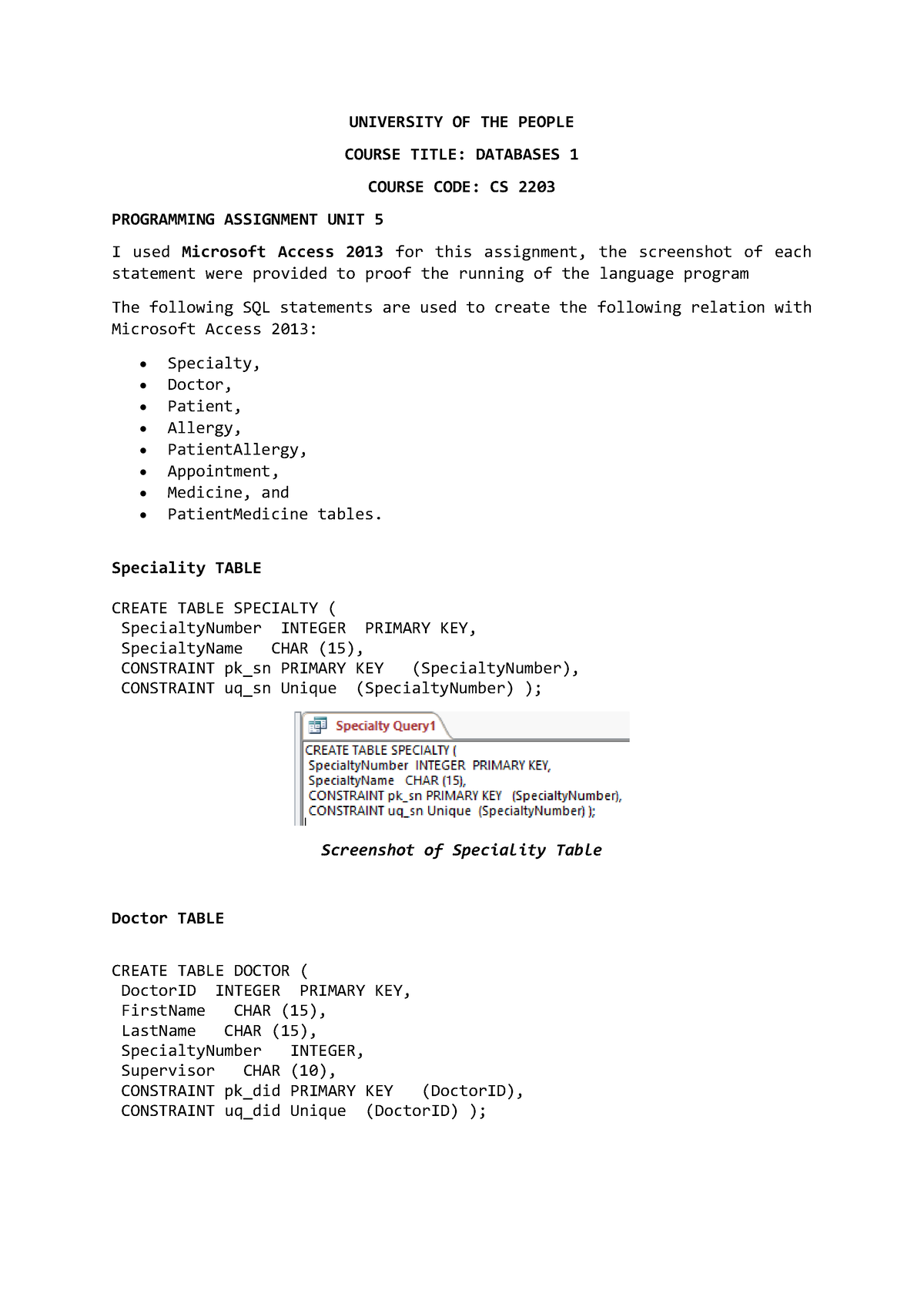 UNIT 5 Programming Assignment - Copy - UNIVERSITY OF THE PEOPLE COURSE ...