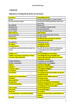 Deklinationsübungen Rechtsterminologie - Kurs Latein Für Juristen WS ...