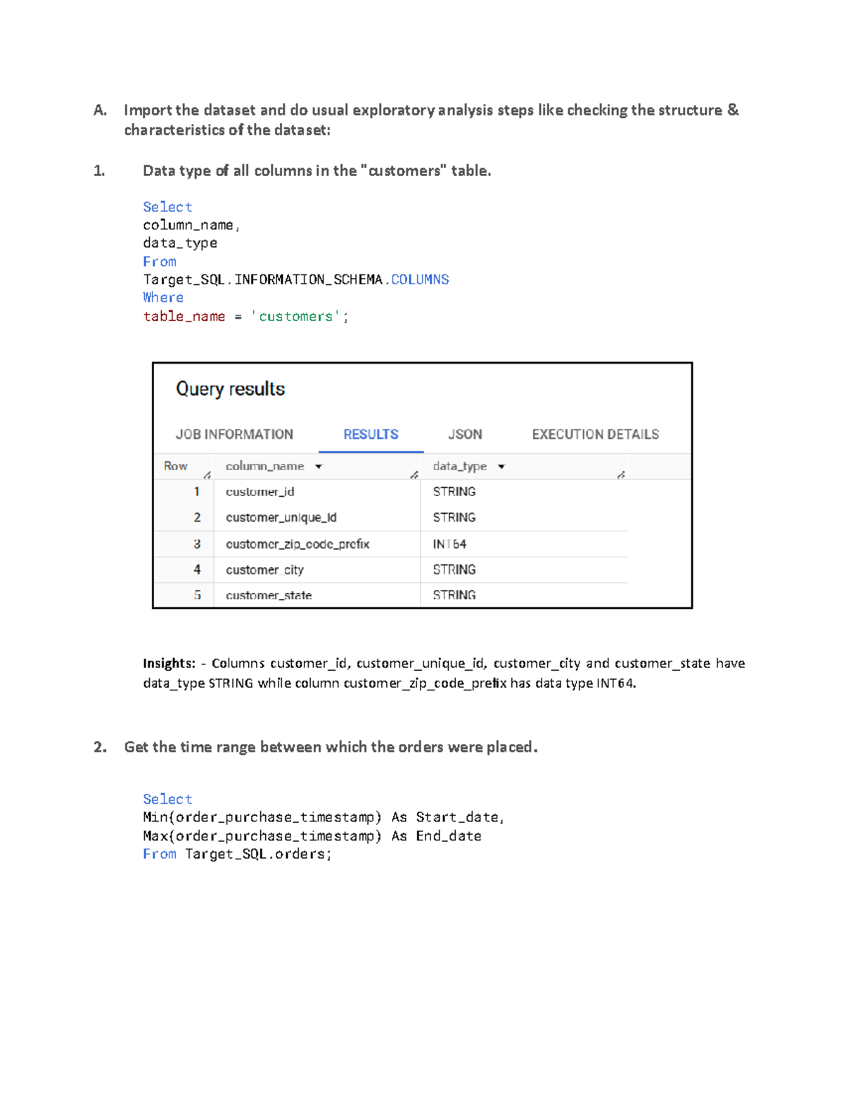 Business case study Target (Amit Kamdi) - A. Import the dataset and do ...