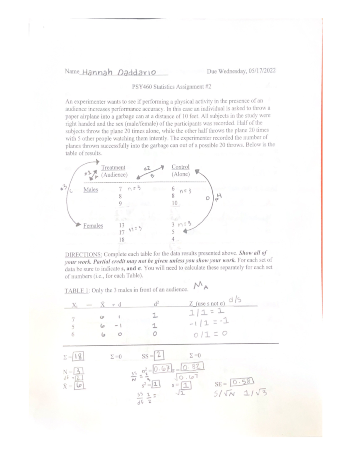 Statistics Problem Set2 Anova - Psy 330 - Studocu