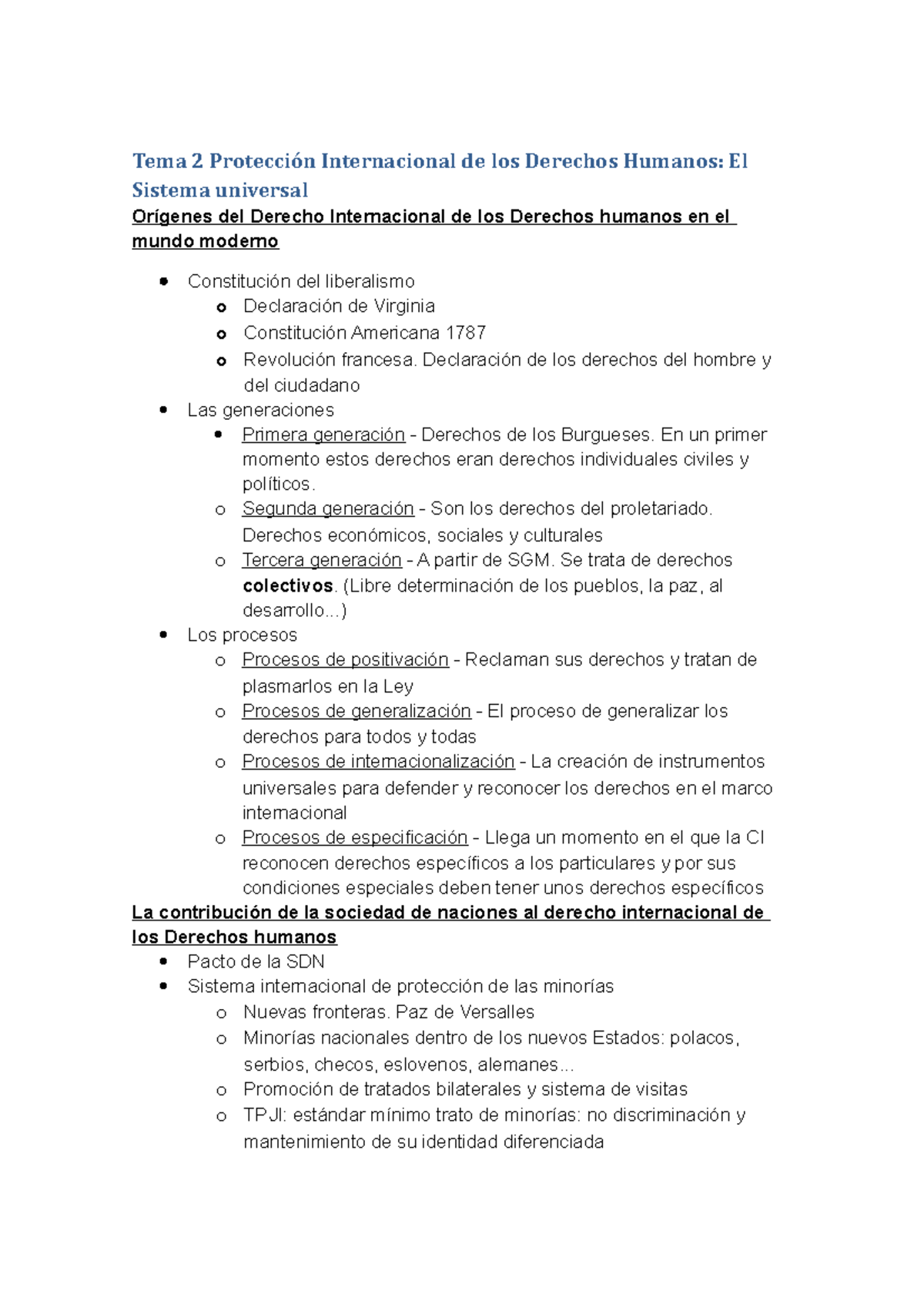 Tema 2 Protección Internacional de los Derechos Humanos - Declaración ...