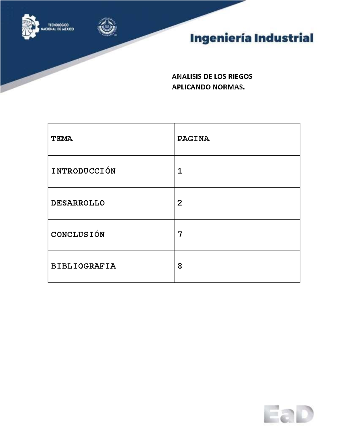 Higiene Y Seguridad Industria Anlisis DE Riesgos - ANALISIS DE LOS ...