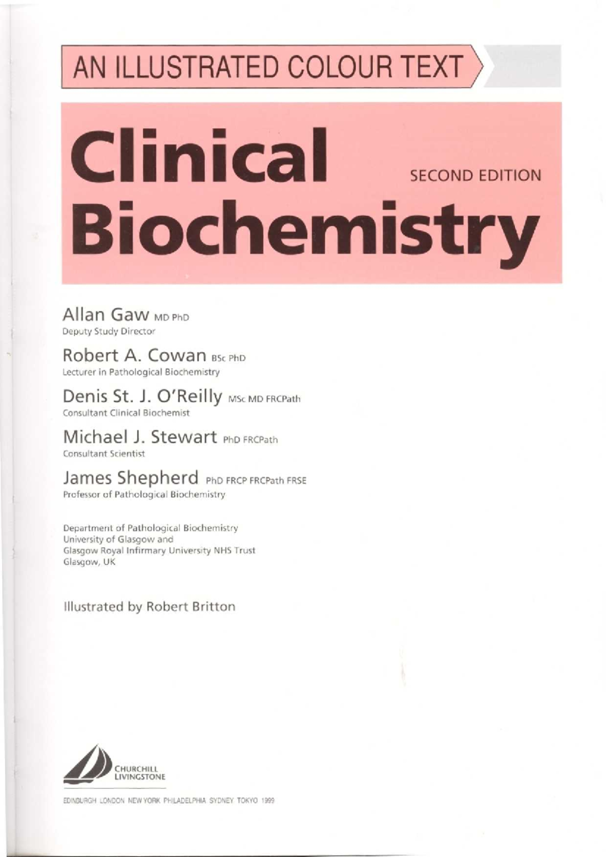 Clinical Biochemistry - Studocu