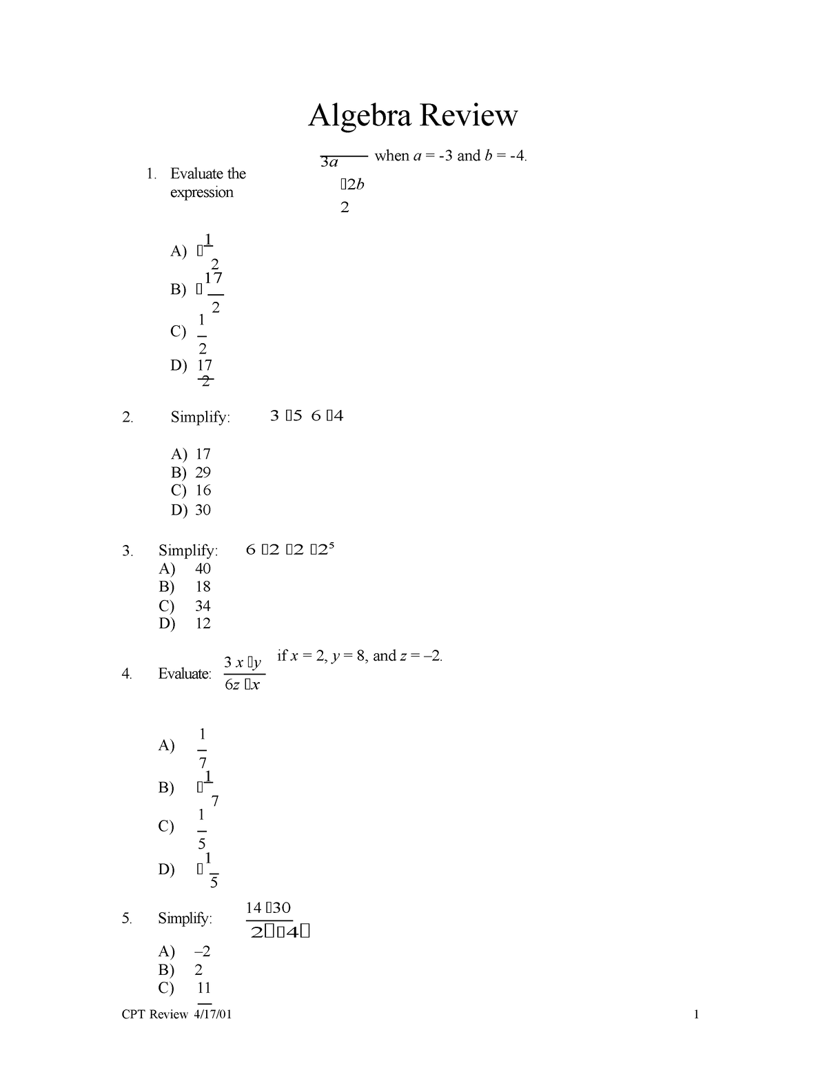 algebra 2 assignment simplify