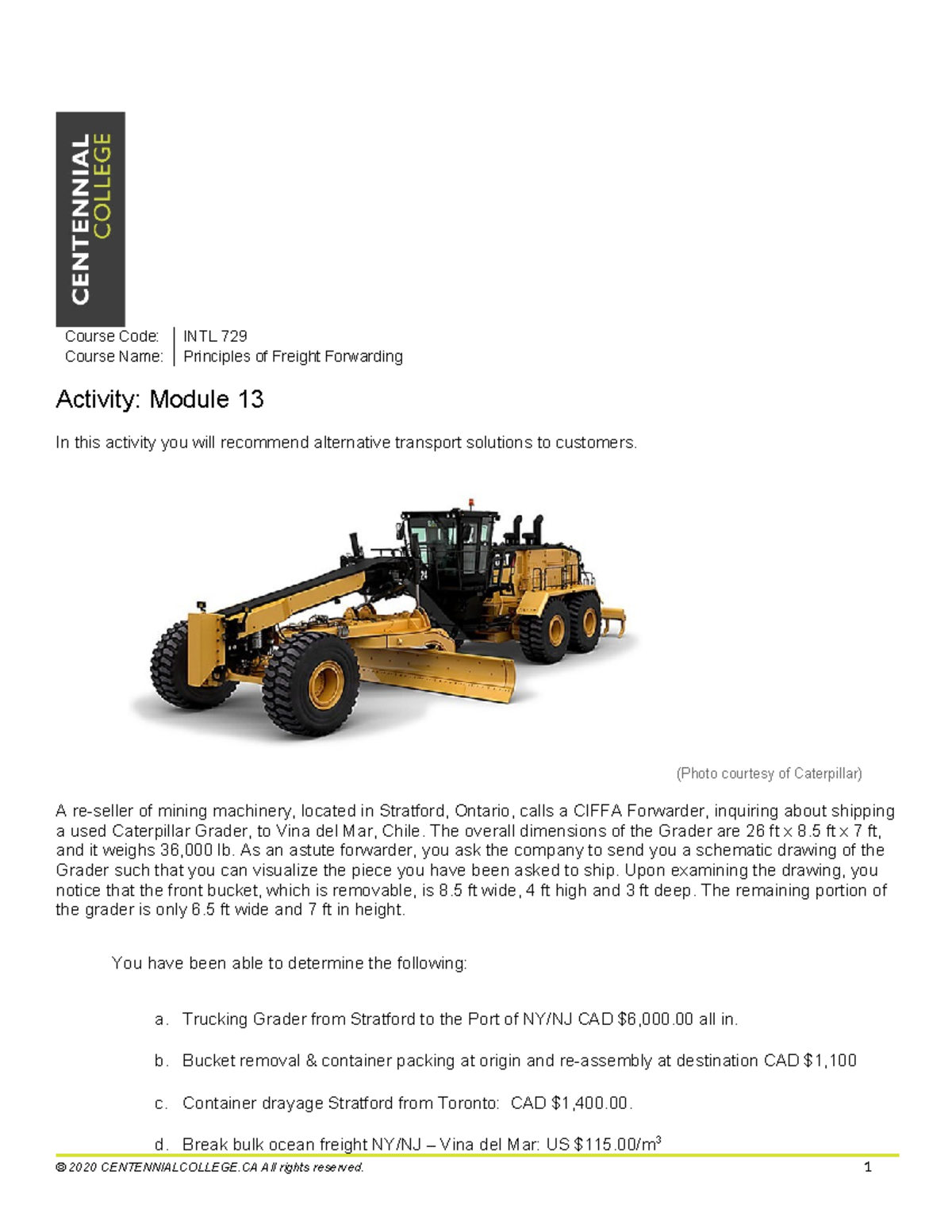 INTL729-Mod-13-Activity - Course Code: INTL 729 Course Name: Principles ...