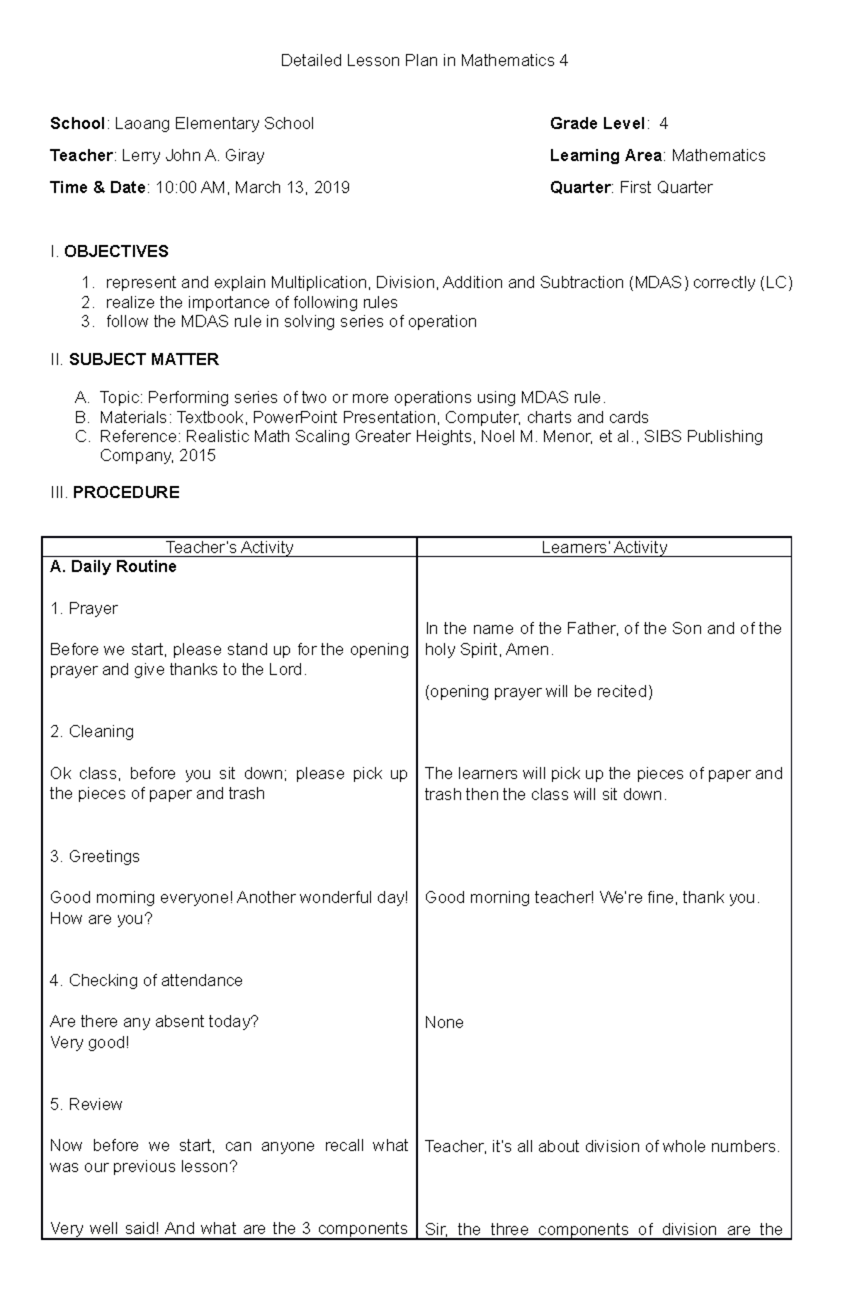 402804561 Detailed Lesson Plan in Mathematics 5 for ranking docx ...