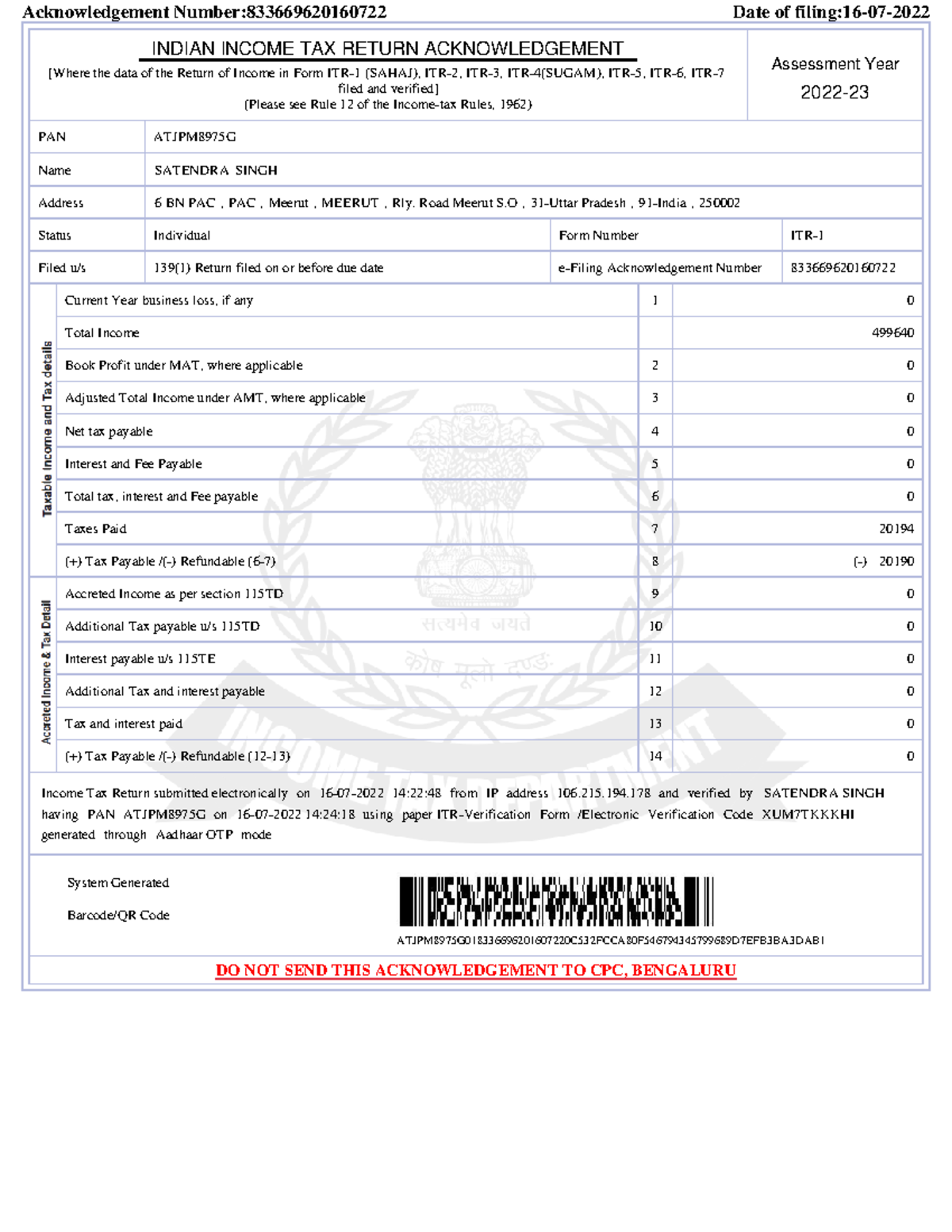 Pdf 83366962016 0722 - Acknowledgement Number:833669620160722 Date of ...