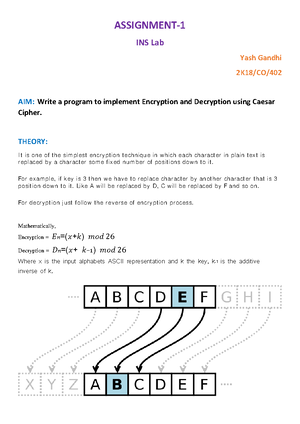 Encryption And Decryption Using Vigenere’s Cipher. - THEORY: Vigenere ...