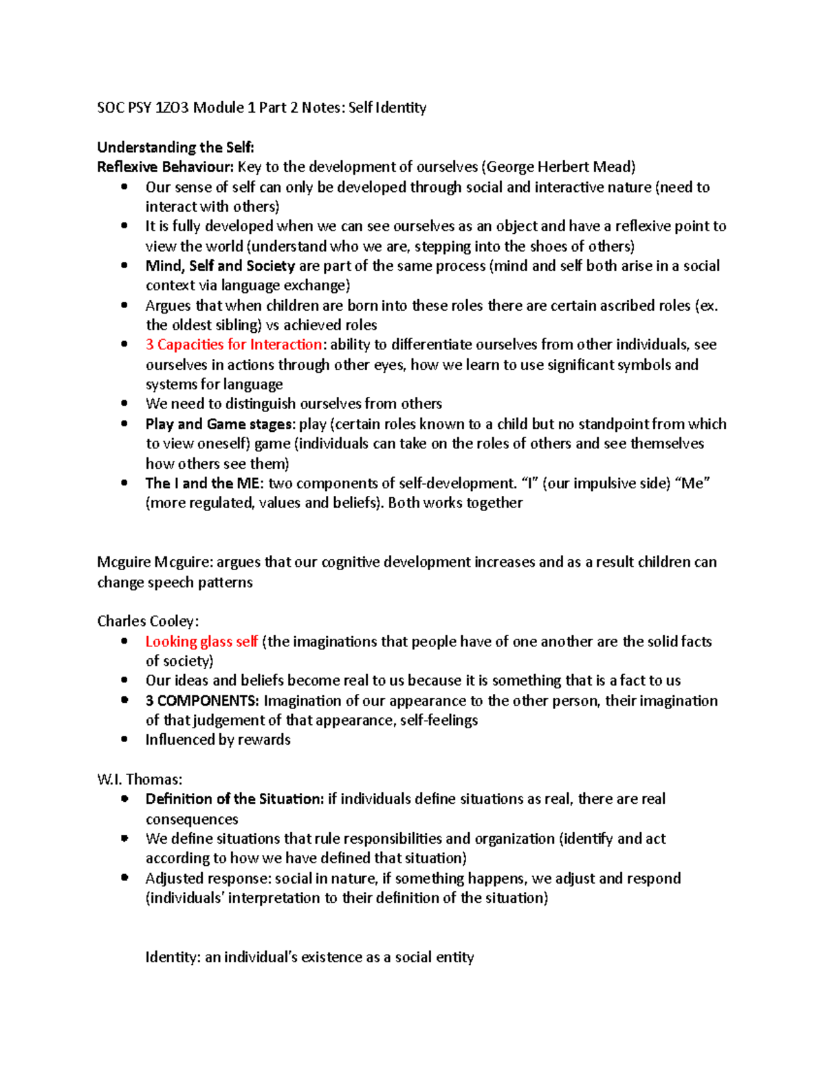 Social Psychology 1ZO3 Module 1 Part 2 Notes - SOC PSY 1ZO3 Module 1 ...
