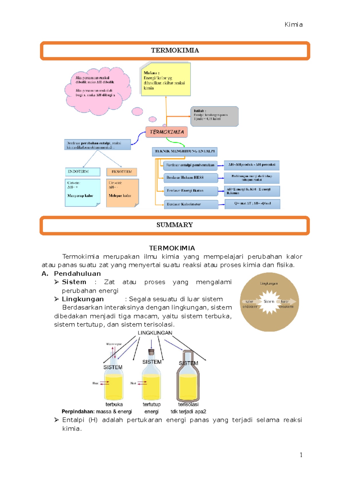 Bab XI Termokimia - TERMOKIMIA Termokimia Merupakan Ilmu Kimia Yang ...