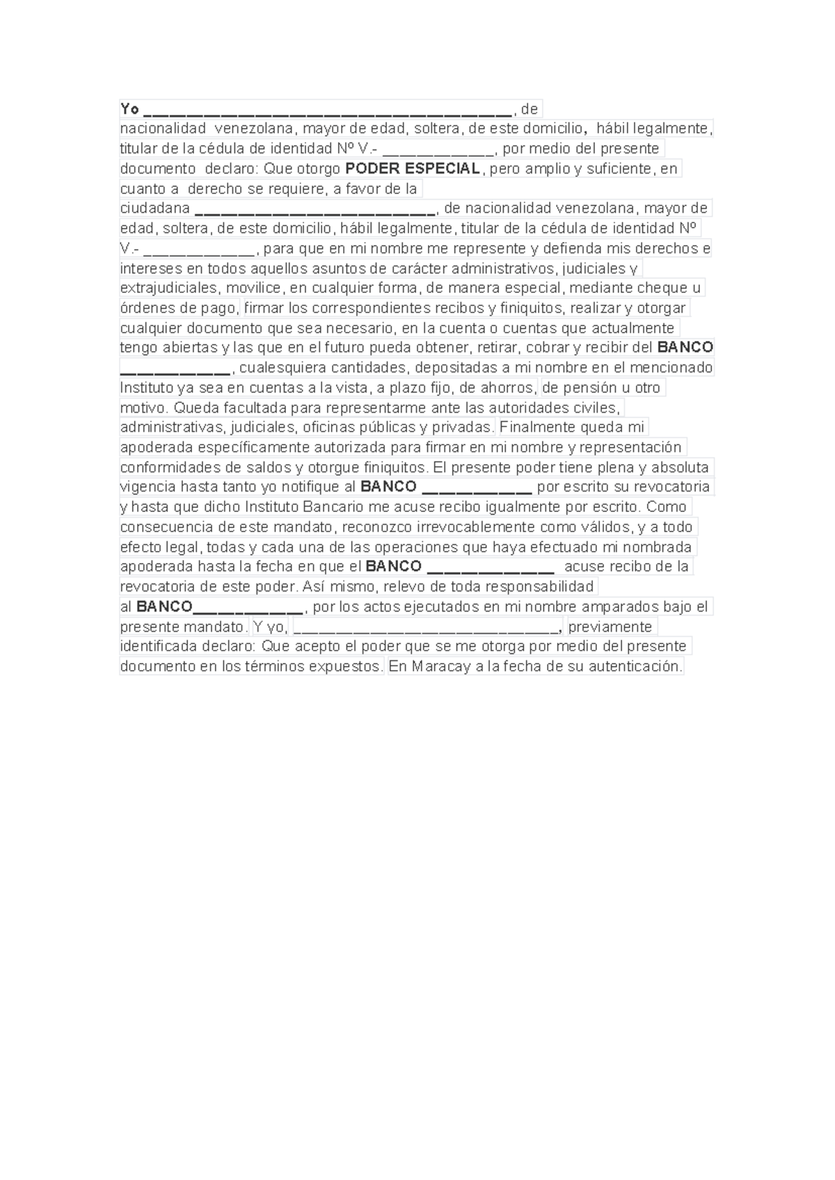 Poder bnacario - Derecho - Yo ...