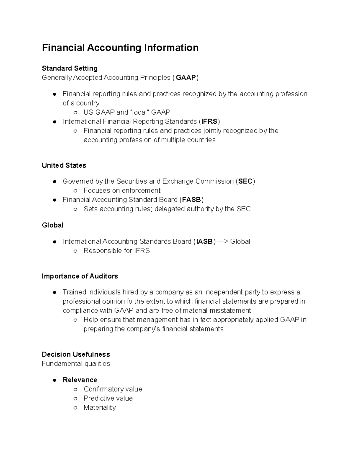 Financial Accounting Information - Financial Accounting Information ...