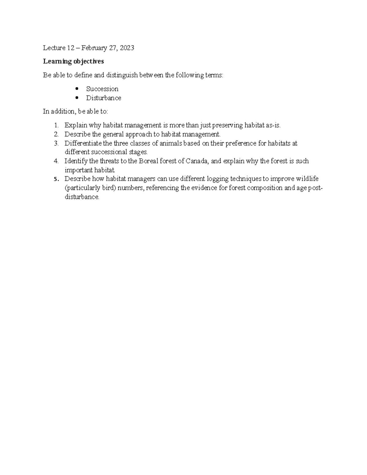 Lecture+12 Objectives to learn - Lecture 12 – February 27, 2023 ...
