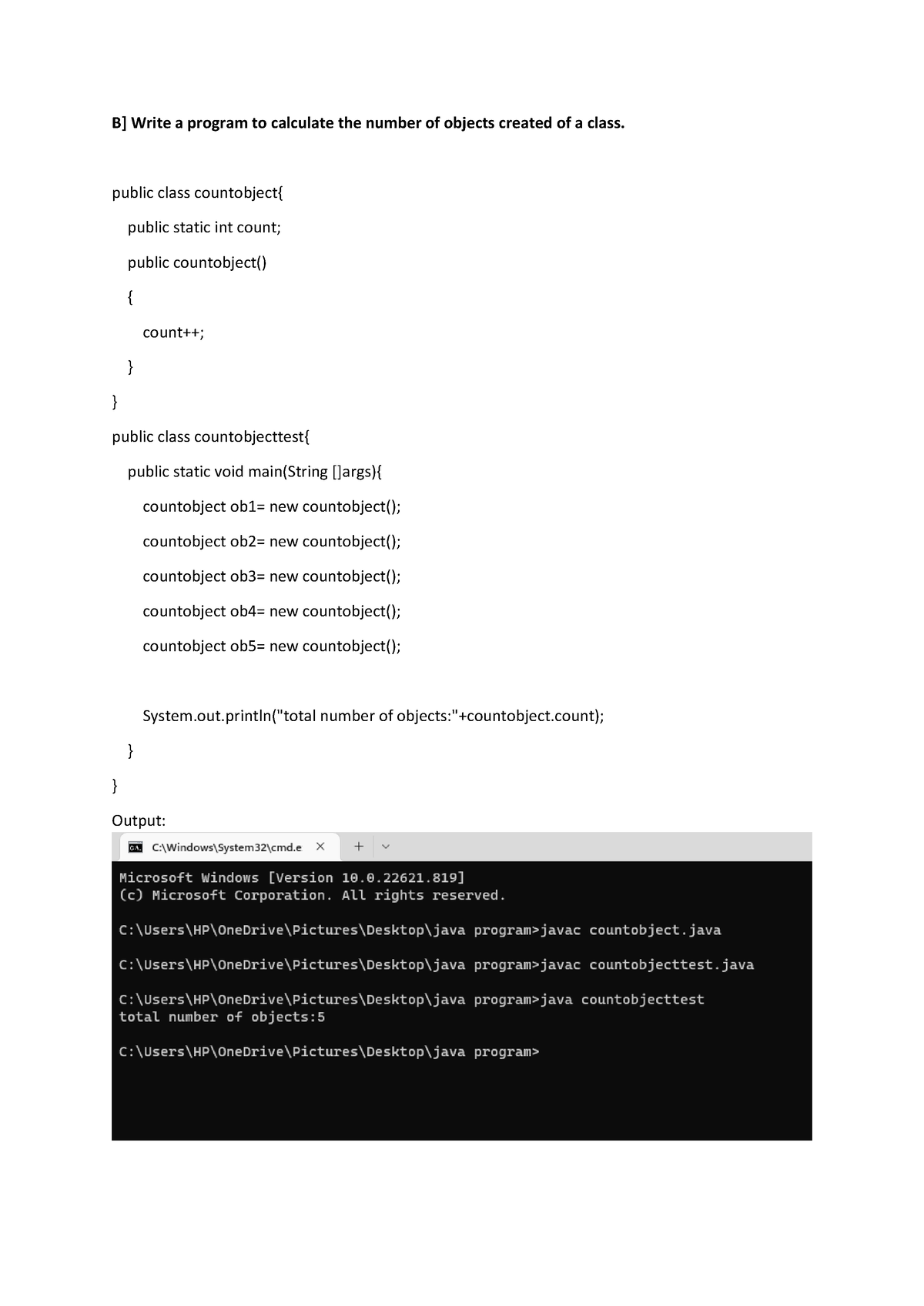 Java Practical Program - B] Write A Program To Calculate The Number Of ...