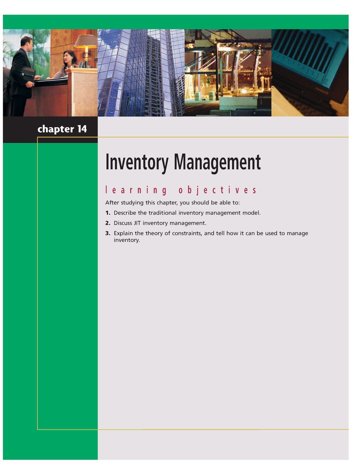 Bab Manajemen Persediaan - Inventory Management L E A R N I N G O B J E ...