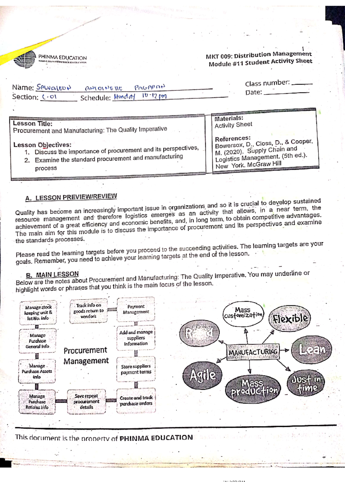 Distribution Management - Studocu