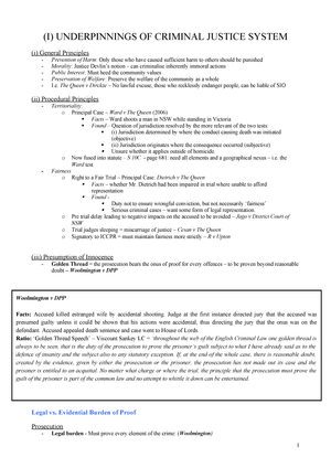 Summary - Criminal Law And Procedure - Complete - StuDocu