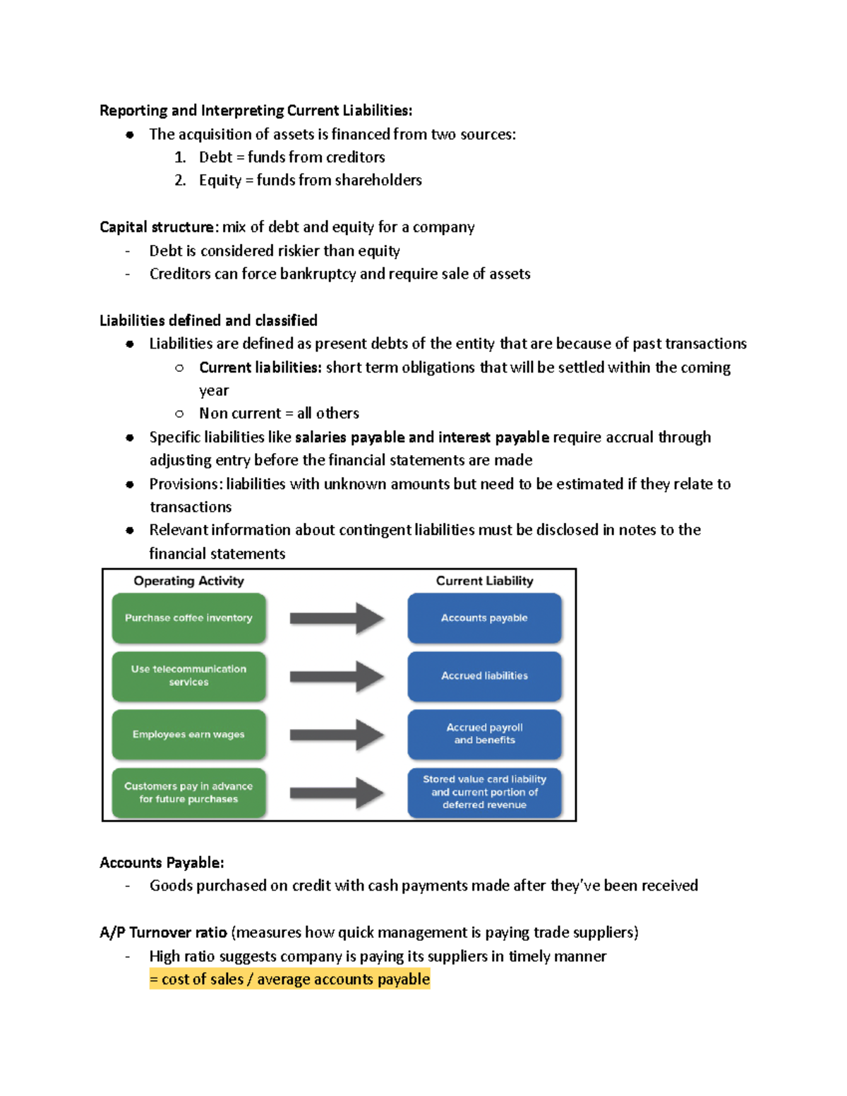 BU127 CH 8 - Chapter 8 Notes - Reporting And Interpreting Current ...