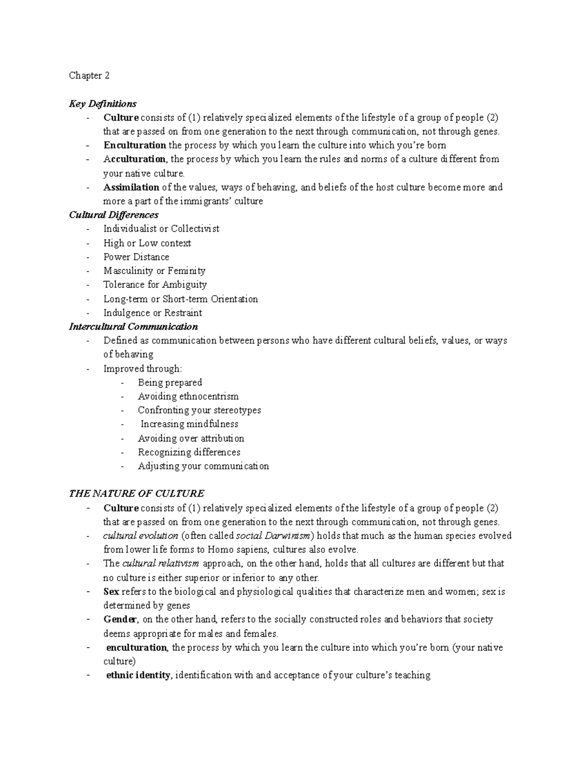 ☆Communications Speech - Chapter 2 - Chapter 2 Key Definitions ...