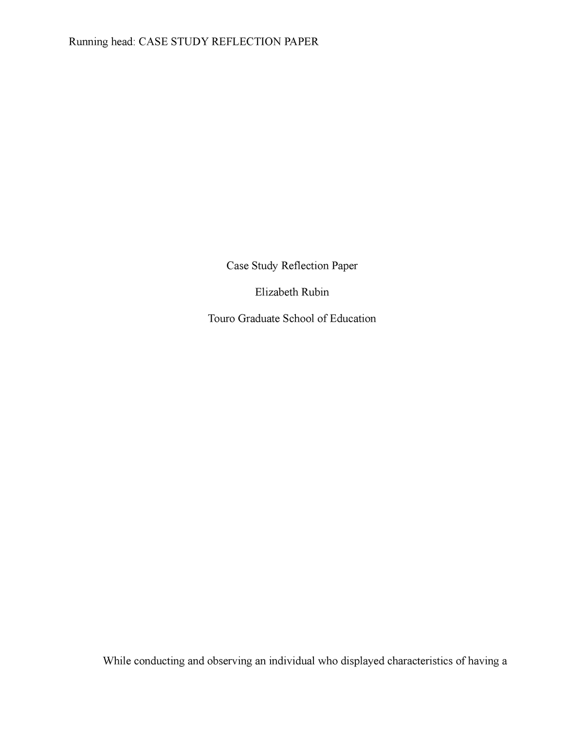 dlp case study reflection paper