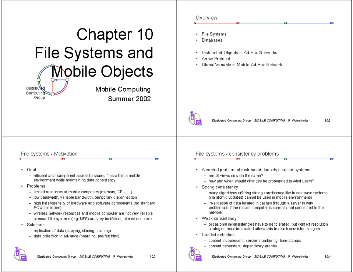 Chapter 10File Systems And Mobile Objects 4Slides - Chapter 10 File ...