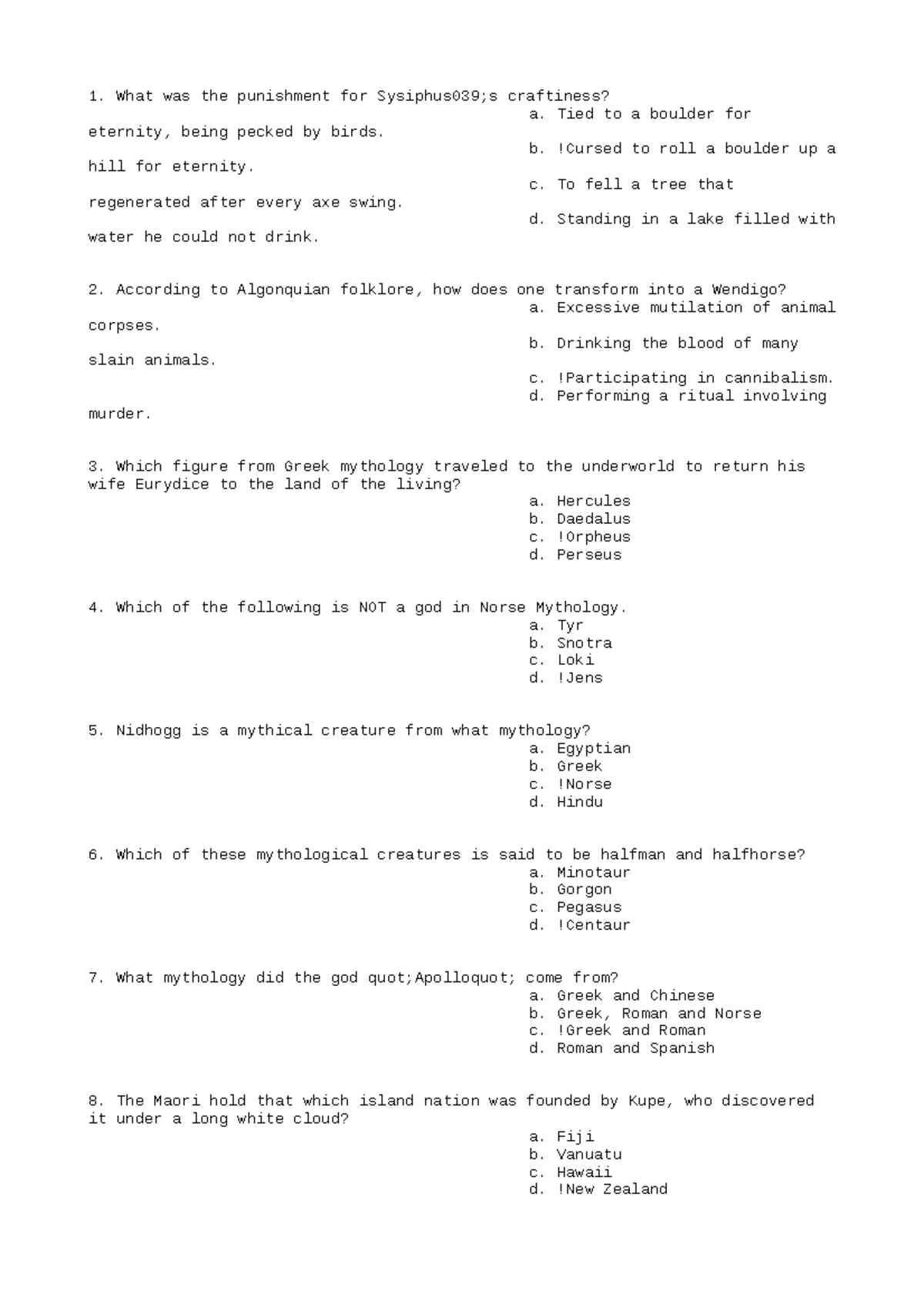 PHIL133-Answers-6 - Assignments - What was the punishment for ...